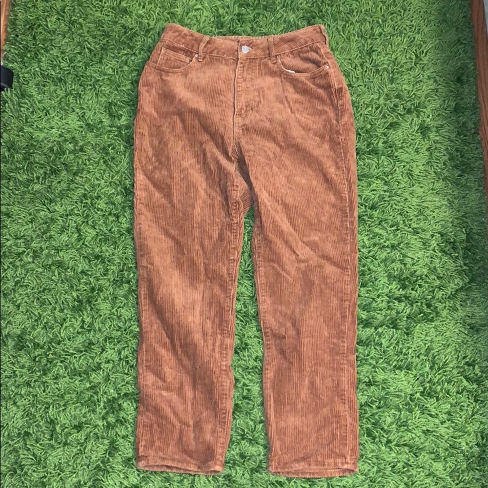 PacSun tan corduroy high rise mom jeans